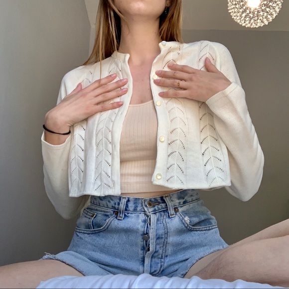 Cropped Knit Cardigan - Picture 3 of 5